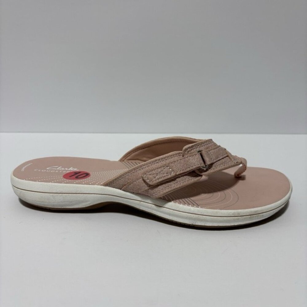 Clarks Women’s Breeze Sea Blush Flip Flop Sandals, Size 10 M